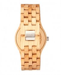 Earth Wood Inyo Wood Bracelet Watch W/Date Khaki 46Mm