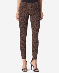 Jessica Simpson Juniors' Kiss Me Leopard-Print Skinny Jeans