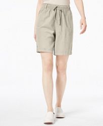 Karen Scott Petite Cotton Shorts, Created for Macy's
