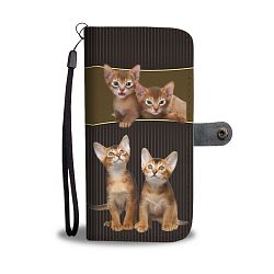 Abyssinian cat Print Wallet Case-Free Shipping - Samsung Galaxy J5