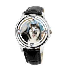 Alaskan Malamute Unisex Fashion Wrist Watch- Free Shipping - 34mm