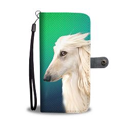Amazing Afghan Hound Dog Print Wallet Case-Free Shipping - Samsung Galaxy S6