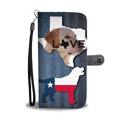 Amazing Labrador Retriever Dog Love Print Wallet Case-Free Shipping-TX State - LG V30