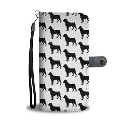 Amazing Rottweiler Dog Pattern Print Wallet Case-Free Shipping - HTC 11