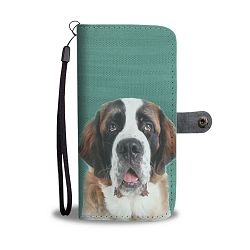 Amazing St. Bernard Dog Print Wallet Case-Free Shipping - LG G6