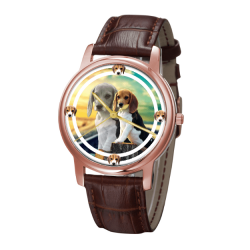 Beagle Classic Fashion Wrist Watch- Free Shipping - 44mm
