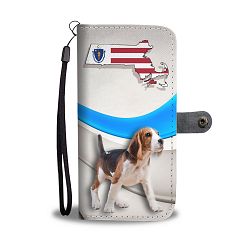 Beagle Dog Print Wallet Case-Free Shipping-MA State - Xiaomi Mi Mix 2