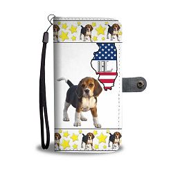 Beagle dog Print Wallet Case-Free Shipping-IL State - Motorola Moto Z Force