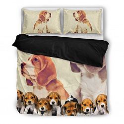 Beagle In Group Bedding Set- Free Shipping - Bedding Set - Black - Beagle In Group Bedding Set- Free Shipping / Twin