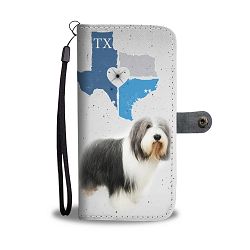 Bearded Collie Print Wallet Case-Free Shipping-TX State - LG K8
