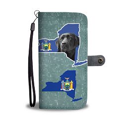 Black Labrador Dog Print Wallet Case-Free Shipping-NY State - iPhone X