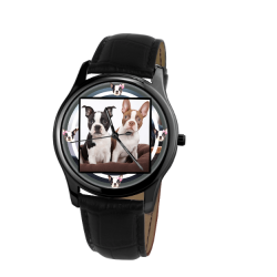 Boston Terrier Unisex Wrist Watch- Free Shipping - 31mm