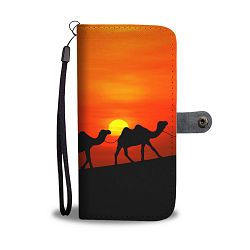 Camel In Desert Print Wallet Case- Free Shipping - Xiaomi Mi Mix 2