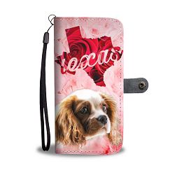 Cavalier King Charles Spaniel Print Wallet Case- Free Shipping-TX State - Samsung Galaxy Note 4