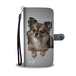 Chihuahua Print Wallet Case-Free Shipping-AZ State - LG V30