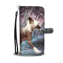 Chinese Crested Dog Print Wallet Case-Free Shipping - Samsung Galaxy A5