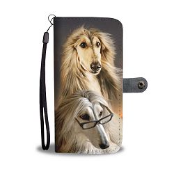 Cute Afghan Hound Dog Print Wallet Case-Free Shipping - Google Pixel