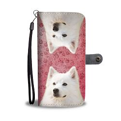 Cute American Eskimo Dog Print Wallet Case-Free Shipping - Samsung Galaxy S5