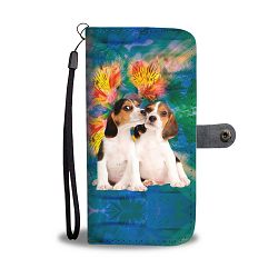 Cute Beagle Dog Print Wallet Case-Free Shipping - iPhone 7 Plus / 7s Plus