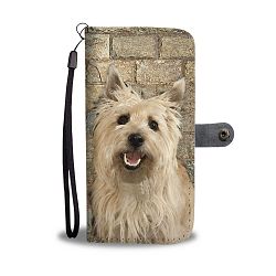 Cute Cairn Terrier Print Wallet Case- Free Shipping - Samsung Galaxy S7