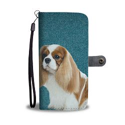 Cute Cavalier King Charles Spaniel Dog Print Wallet Case-Free Shipping - iPhone 8 Plus