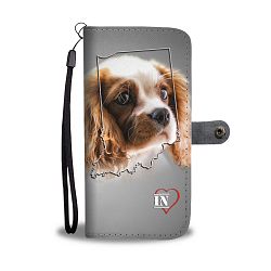 Cute Cavalier King Charles Spaniel Print Wallet Case-Free Shipping-IN State - Huawei P8