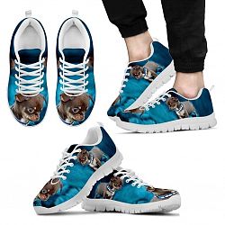 Cute Chihuahua Dog-Men's Running Shoes-Free Shipping - Men's Sneakers - White - Cute Chihuahua Dog-Men's Running Shoes-Free Shipping / US9.5 (EU43)