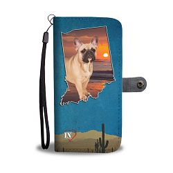 Cute French Bulldog Print Wallet Case-Free Shipping- IN State - OnePlus 5 / 5T