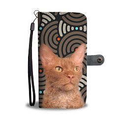 Cute LaPerm Cat Print Wallet Case-Free Shipping - Samsung Galaxy Note 5