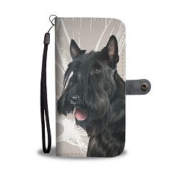 Cute Scottish Terrier Print Wallet Case-Free Shipping - HTC Bolt