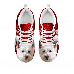 Cute West Highland White Terrier Print Sneakers For Women- Free Shipping-For 24 Hours only - Women's Sneakers - White - West Highland White Terrier Print Sneakers For Women- Free Shipping / US7 (EU38)