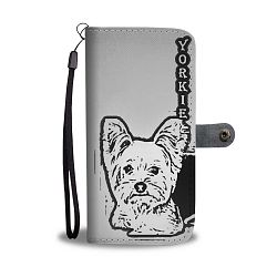 Cute Yorkie With Love Print Wallet Case-Free Shipping - Samsung Galaxy Grand PRIME G530