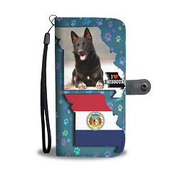 German Shepherd Dog Print Wallet Case-Free Shipping-MO State - Samsung Galaxy S6 Edge