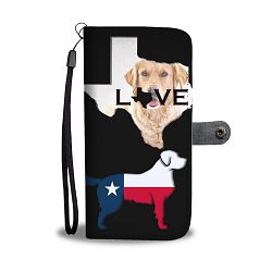 Golden Retriever Dog TX Love Print Wallet Case-Free Shipping-TX State - Huawei P10 +