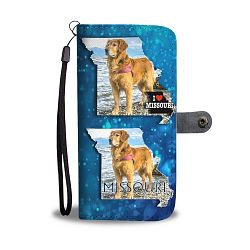 Golden Retriever Print Limited Edition Wallet Case-Free Shipping-MO State - Samsung Galaxy S7 Edge