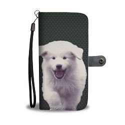 Great Pyrenees Dog And Puppy Print Wallet Case-Free Shipping - Samsung Galaxy J3