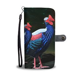 Hoogerwerf's Pheasant (Aceh Pheasant) Bird Print Wallet Case-Free Shipping - iPhone X