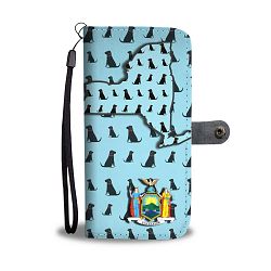 Labrador Dog Pattern Print Wallet Case-Free Shipping-NY State - Samsung Galaxy Core PRIME G360