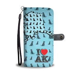 Labrador Pattern Print Wallet Case-Free Shipping-AK State - iPhone X