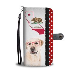 Labrador Retriever Print Wallet Case-Free Shipping-CA State - Samsung Galaxy S8