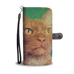 LaPerm Cat Print Wallet Case-Free Shipping - Samsung Galaxy S6