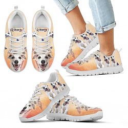 Laughing Whippet Print Running Shoes For Kids- Free Shipping - Kid's Sneakers - White - Laughing Whippet Print Running Shoes For Kids- Free Shipping / 11 CHILD (EU28)