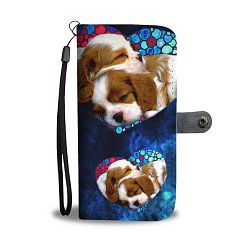 Lovely Cavalier King Charles Spaniel Pattern Print Wallet Case-Free Shipping - Samsung Galaxy Core PRIME G360