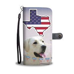 Lovely Labrador Retriever Print Wallet Case-Free Shipping-TX State - LG G4