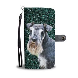 Lovely Schnauzer Dog Dog Print Wallet Case-Free Shipping - LG Q8