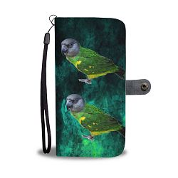 Lovely Senegal Parrot Print Wallet Case-Free Shipping - LG V30