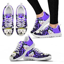 Maltese Halloween-Running Shoes For Women And Kids-Free Shipping - Women's Sneakers - White - Maltese Halloween-Running Shoes For Women-Free Shipping / US10 (EU41)