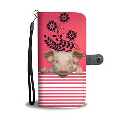 Miniature pig Print Wallet Case-Free Shipping - Samsung Galaxy Core PRIME G360