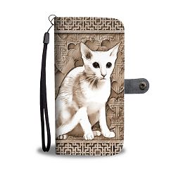 Oriental Shorthair Cat Print Wallet Case-Free Shipping - Huawei P8