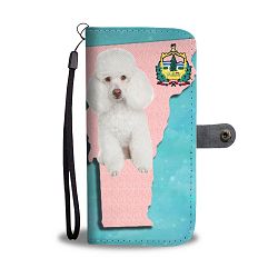 Poodle Dog Print Wallet Case-Free Shipping-VT State - Samsung Galaxy S9 PLUS